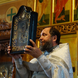 Божественная литургия в седмицу 7-ю по Пасхе, празднество Владимирской иконы Божией Матери