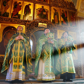 Божественная литургия в день преставления преподобного Сергия, игумена Радонежского, чудотворца (1392)
