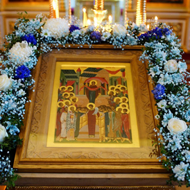 Всенощное бдение в канун праздника Покрова Пресвятой Владычицы нашей Богородицы и Приснодевы Марии