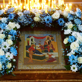 Божественная литургия в праздник Рождества Пресвятой Владычицы нашей Богородицы и Приснодевы Марии